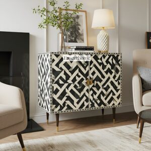 Bone Inlay Chest of Drawers - Essenthome