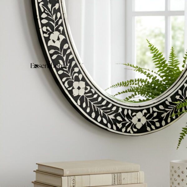 Bone inlay mirror for living room - Image 4