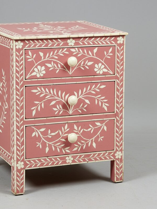 Handmade bone inlay Nightstand - Essenthome - Image 5