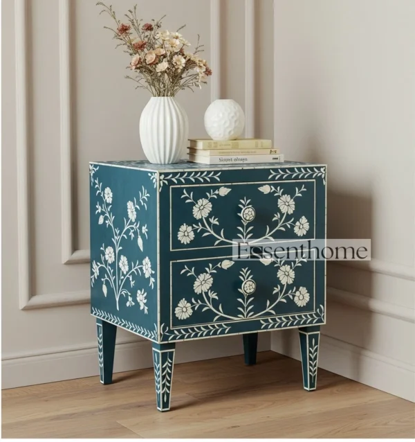 Rajasthani Bone Inlay Nightstand