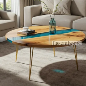 Modern Wooden Coffee Table - Brown