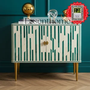 Bone Inlay Sideboard with Free Photo Frame