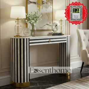 Bone inlay console for living room