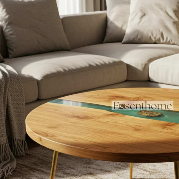 Wooden Coffee Table - Essenthome - Image 2