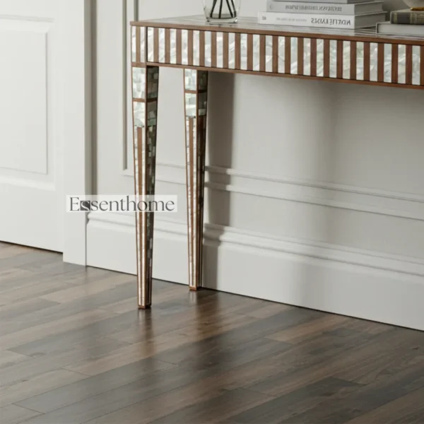 Mother of Pearl Inlay Console Table ? Handmade Narrow Entryway Table by Essenthome - Image 8