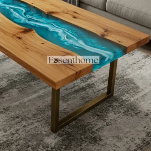 Modern Wooden Coffee Table - Brown