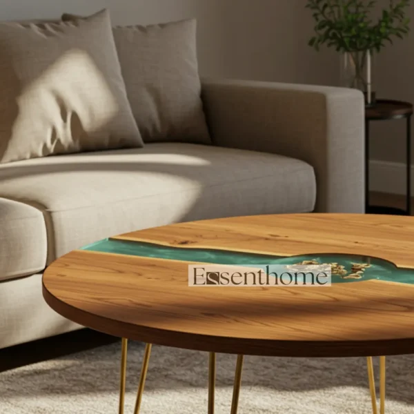 Brown Oval Wooden Coffee Table ? Stylish Accent for Modern & Traditional Homes - Image 2