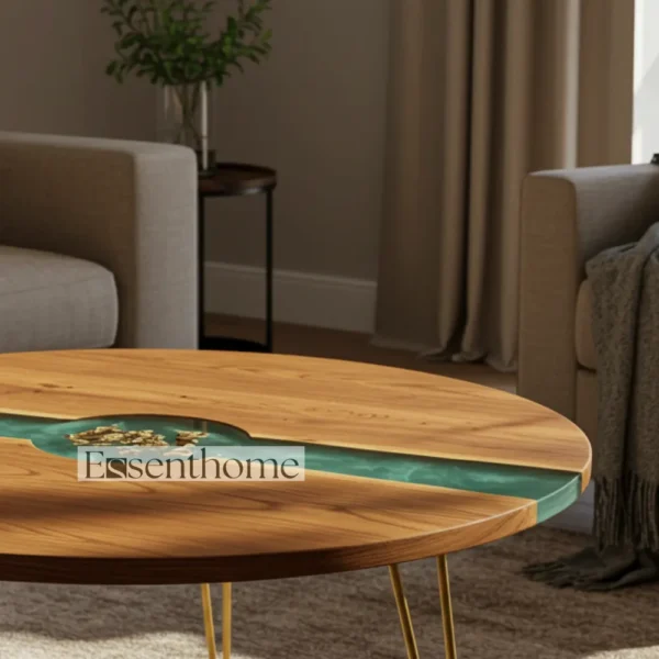 Brown Oval Wooden Coffee Table ? Stylish Accent for Modern & Traditional Homes - Image 3