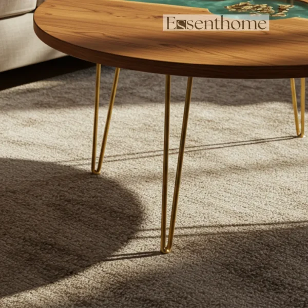 Brown Oval Wooden Coffee Table ? Stylish Accent for Modern & Traditional Homes - Image 4