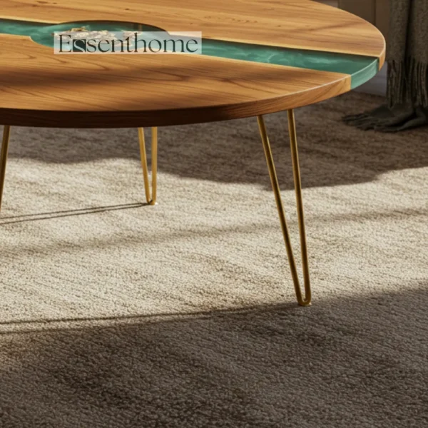 Brown Oval Wooden Coffee Table ? Stylish Accent for Modern & Traditional Homes - Image 5