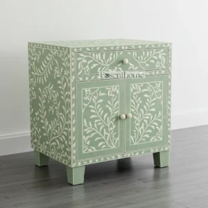 Green Inlay Nightstand – Flolar Bedside Table
