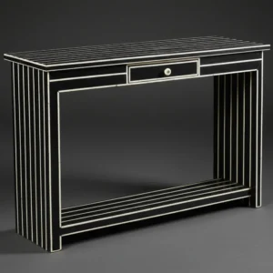 Bone Inlay Console Table for Living Room